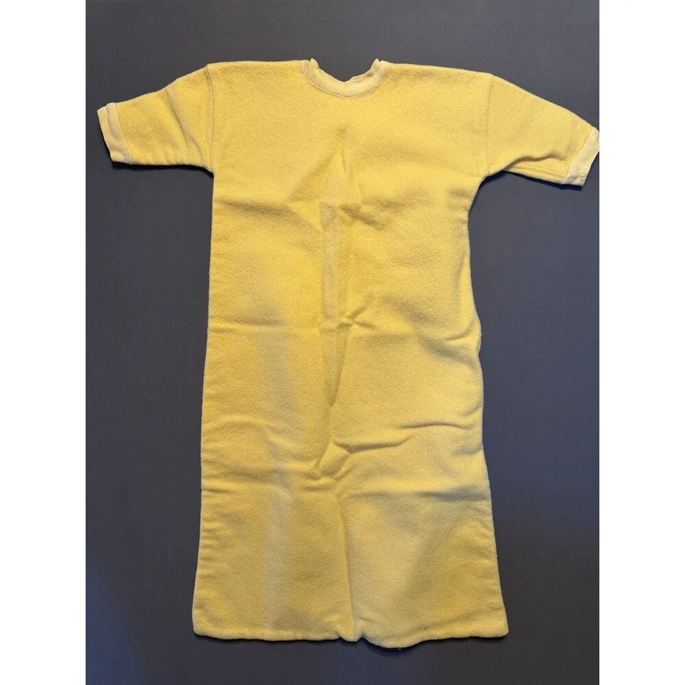Vintage Acrylic Baby Sleeper Sleep Sack Blanket Yellow Zipper Trundle Bundle USA